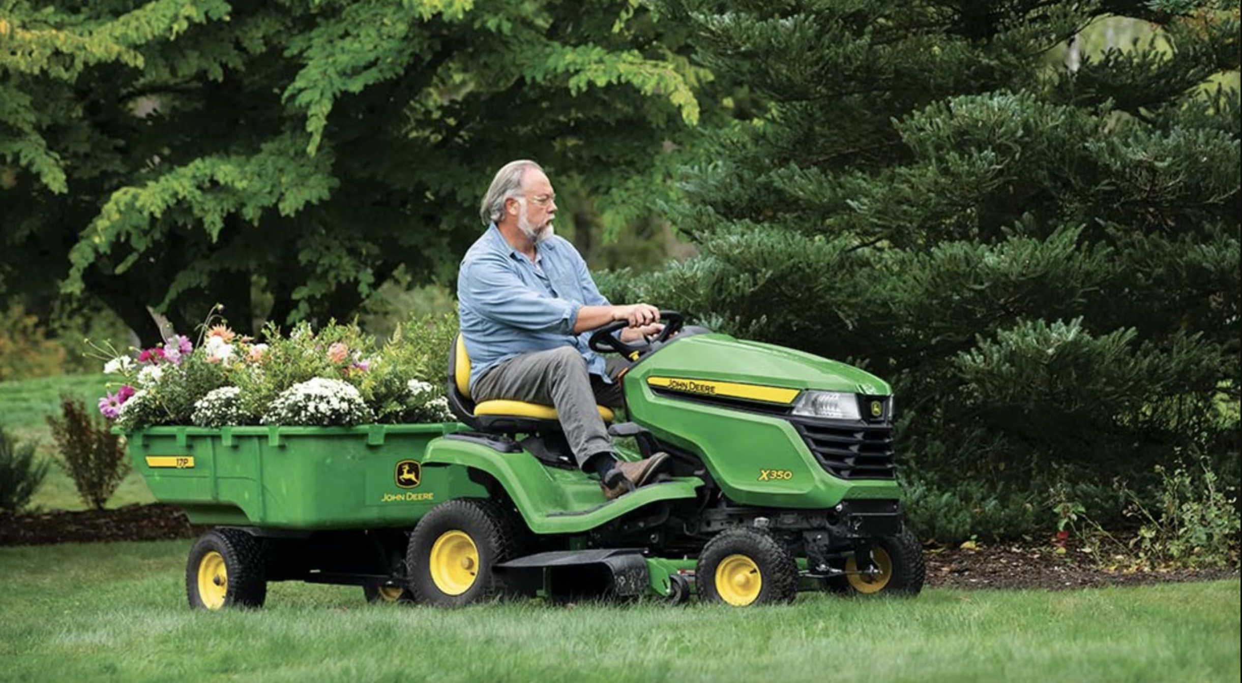 John deere x350 riding lawn mower sale