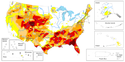 Drought conditions are tightening their grip across large portions of the United States as the growing season gets underway, according to the latest U.S. Drought Monitor report.